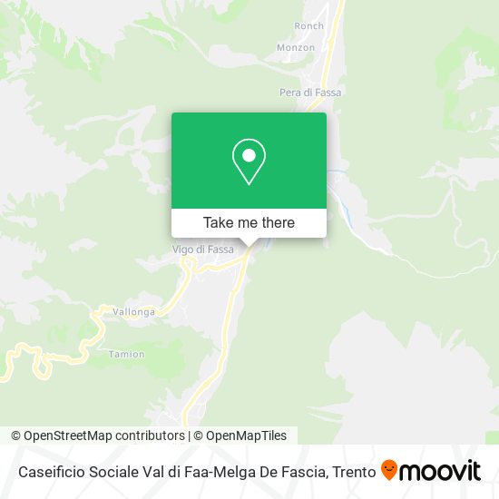 Caseificio Sociale Val di Faa-Melga De Fascia map