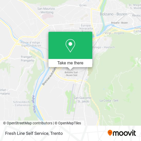 Fresh Line Self Service map