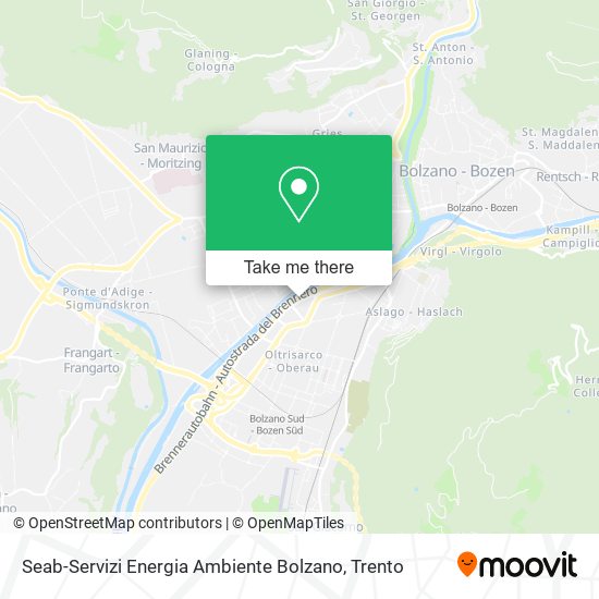 Seab-Servizi Energia Ambiente Bolzano map