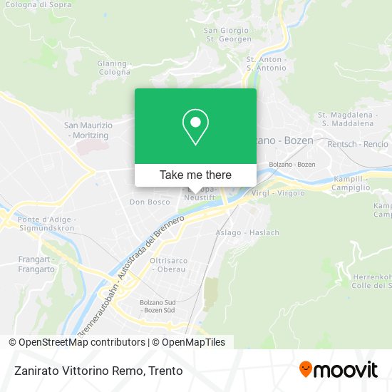 Zanirato Vittorino Remo map