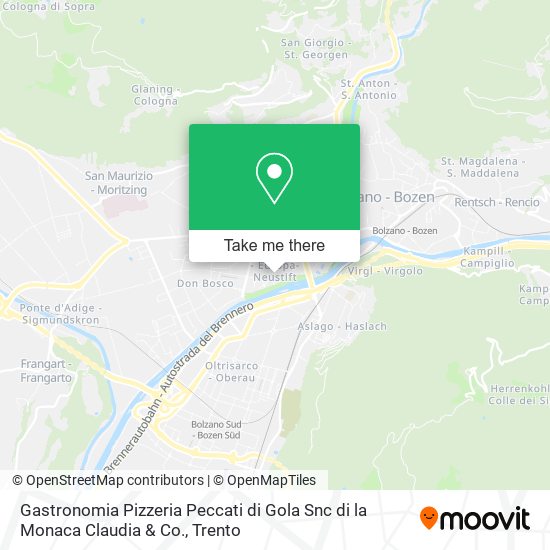 Gastronomia Pizzeria Peccati di Gola Snc di la Monaca Claudia & Co. map