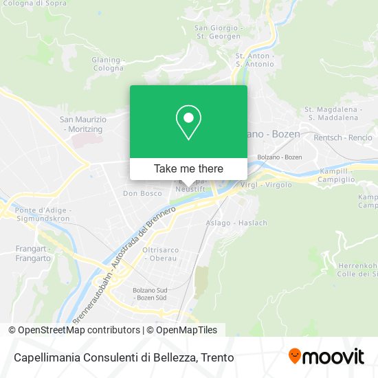 Capellimania Consulenti di Bellezza map