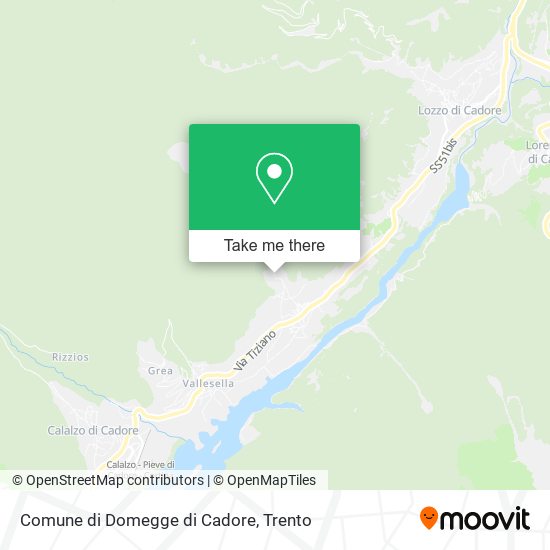 Comune di Domegge di Cadore map