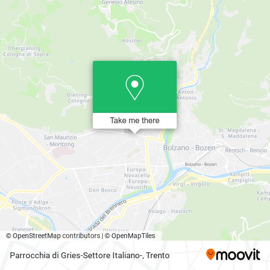 Parrocchia di Gries-Settore Italiano- map