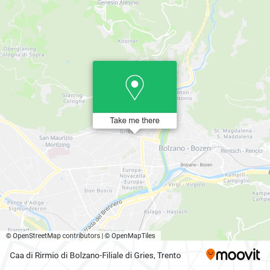 Caa di Rirmio di Bolzano-Filiale di Gries map