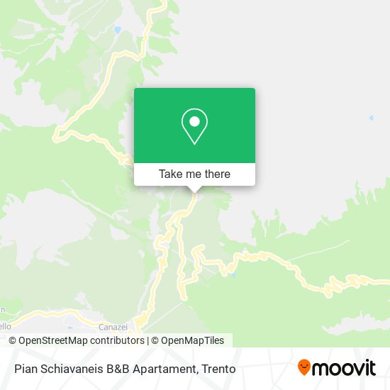 Pian Schiavaneis B&B Apartament map