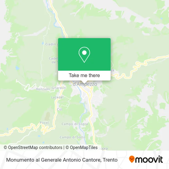 Monumento al Generale Antonio Cantore map