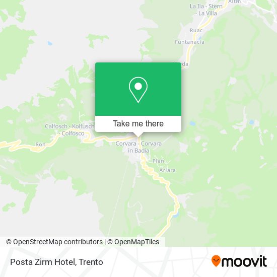 Posta Zirm Hotel map