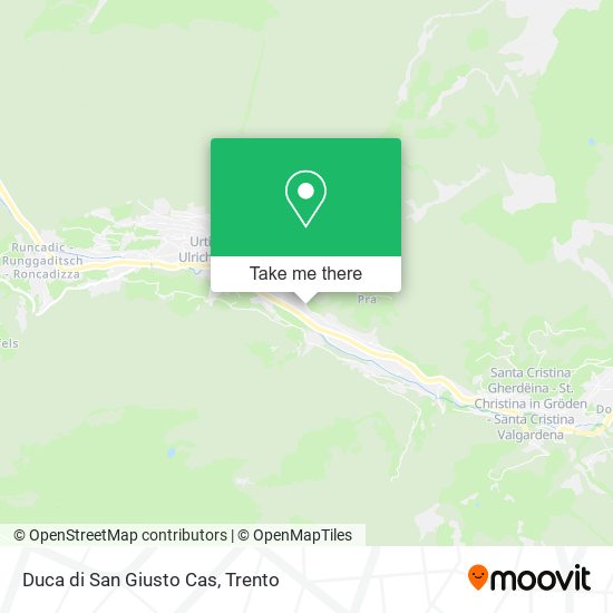 Duca di San Giusto Cas map