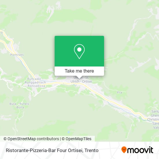 Ristorante-Pizzeria-Bar Four Ortisei map