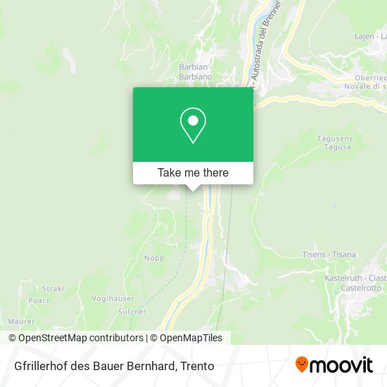 Gfrillerhof des Bauer Bernhard map