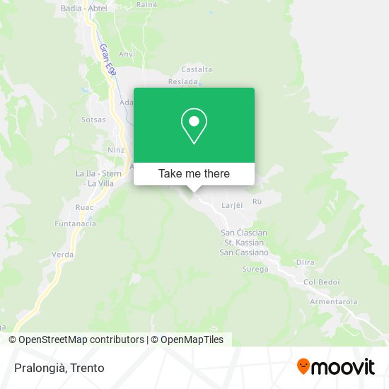 Pralongià map