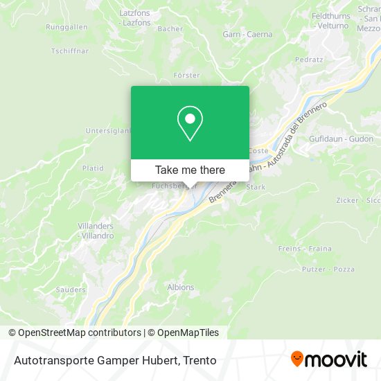 Autotransporte Gamper Hubert map
