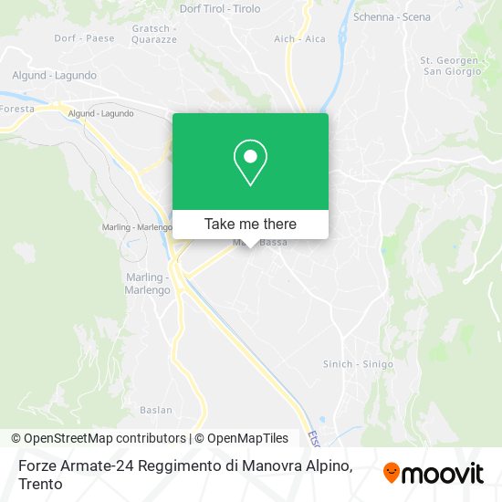 Forze Armate-24 Reggimento di Manovra Alpino map