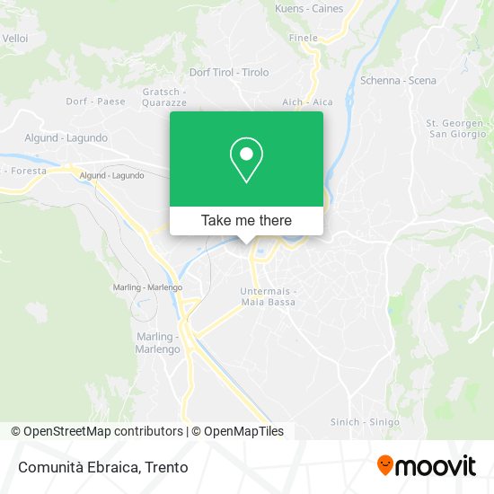 Comunità Ebraica map