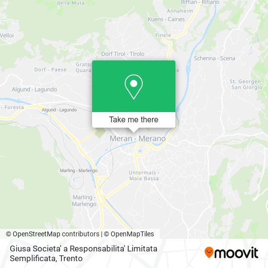 Giusa Societa' a Responsabilita' Limitata Semplificata map