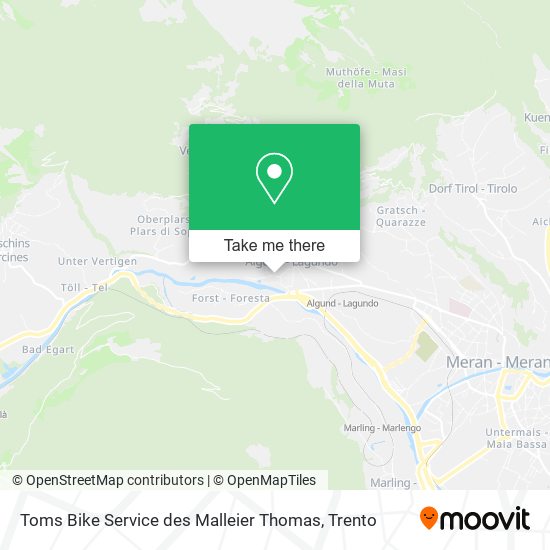 Toms Bike Service des Malleier Thomas map