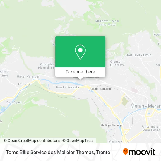 Toms Bike Service des Malleier Thomas map