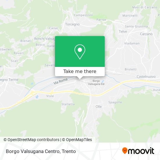 Borgo Valsugana Centro map