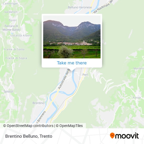 Brentino Belluno map