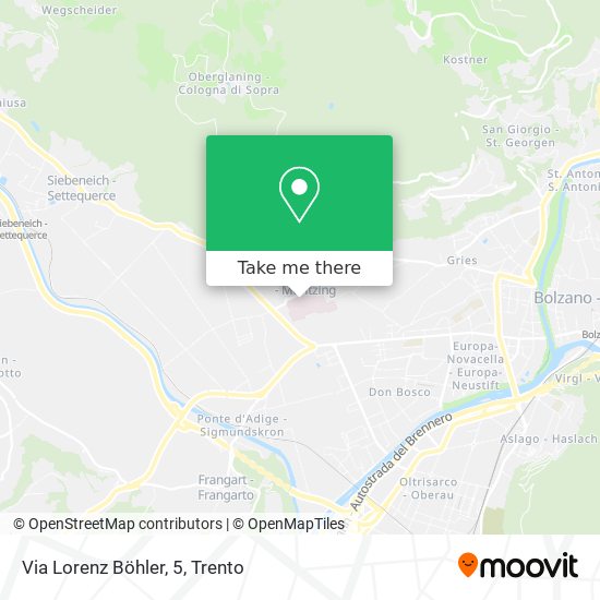 Via Lorenz Böhler, 5 map