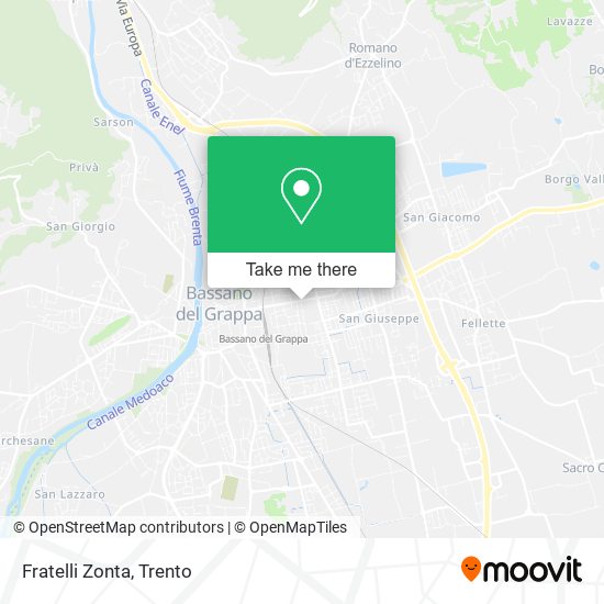 Fratelli Zonta map