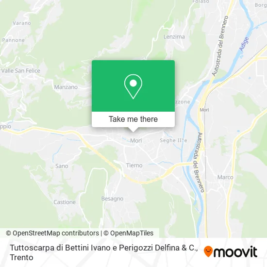 Tuttoscarpa by Ivano Bettini and Delfina Perigozzi & Co. map