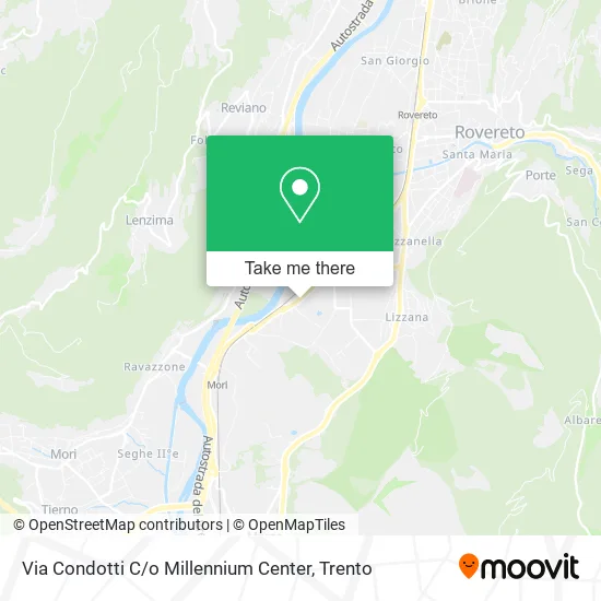 Via Condotti c / o Millennium Center map