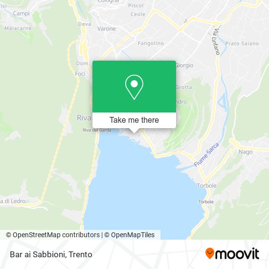 Bar ai Sabbioni map