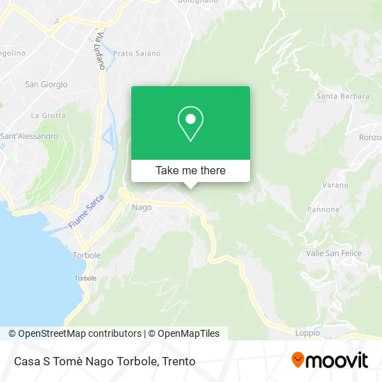 Casa S Tomè Nago Torbole map