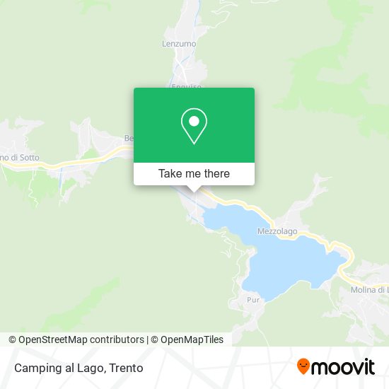 Camping al Lago map