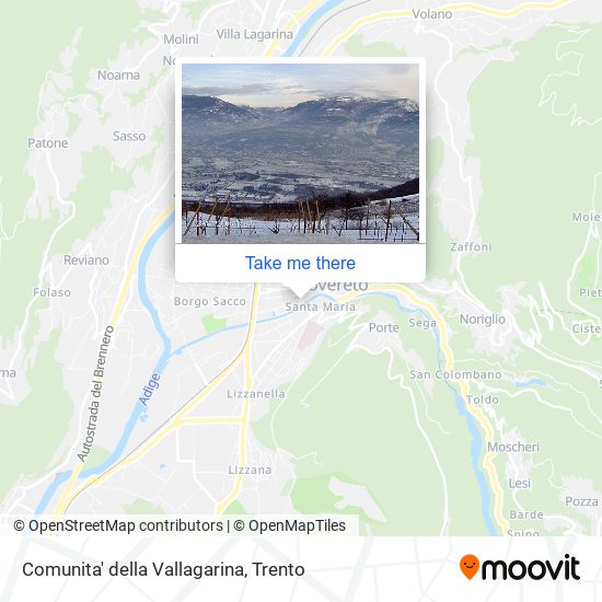 Comunita' della Vallagarina map