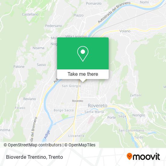 Bioverde Trentino map