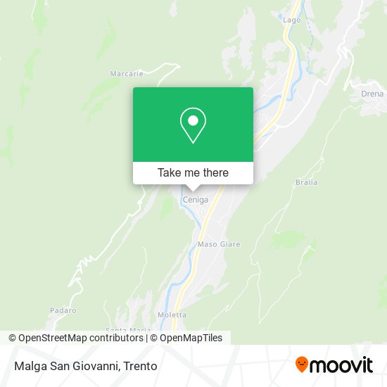 Malga San Giovanni map