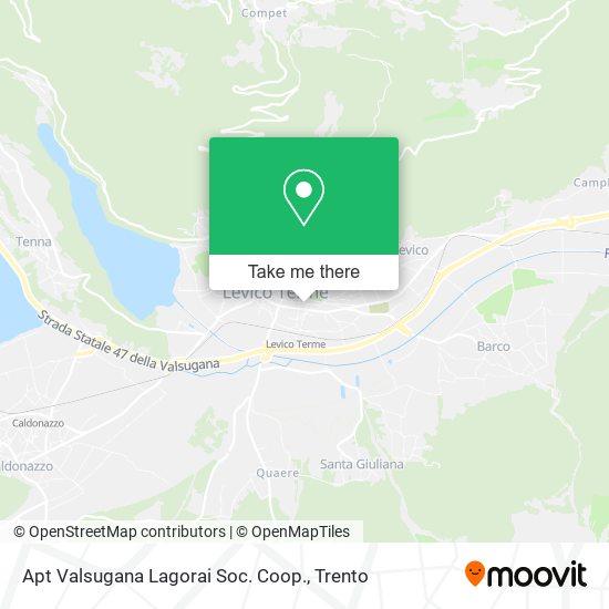 Apt Valsugana Lagorai Soc. Coop. map