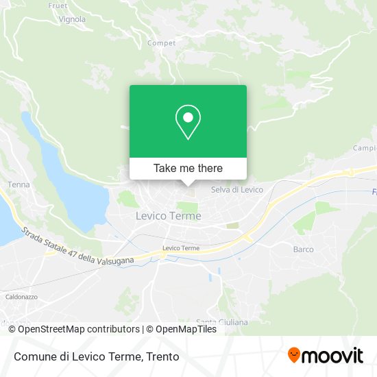 Comune di Levico Terme map