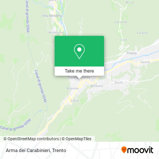 Arma dei Carabinieri map