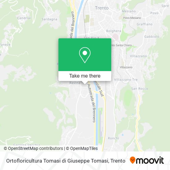 Ortofloricultura Tomasi di Giuseppe Tomasi map