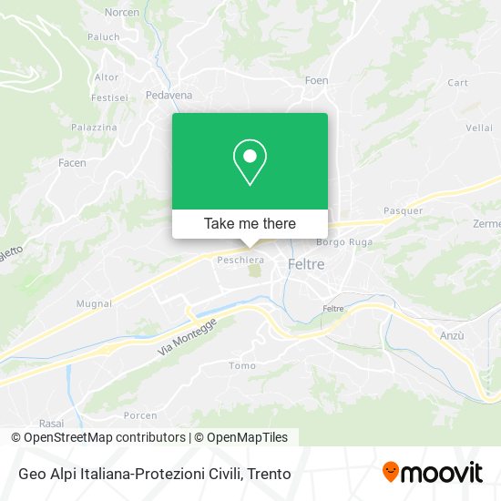 Geo Alpi Italiana-Protezioni Civili map