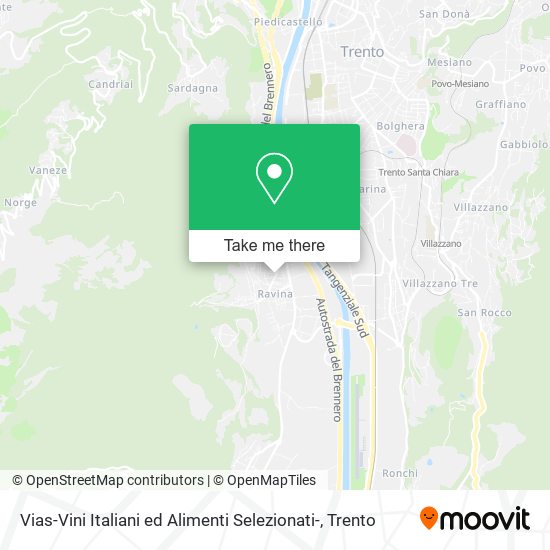 Vias-Vini Italiani ed Alimenti Selezionati- map