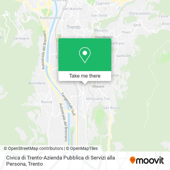 Civica di Trento-Azienda Pubblica di Servizi alla Persona map