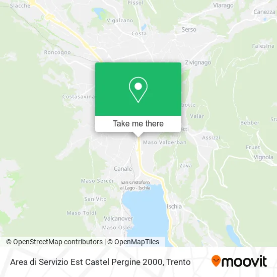 East Service Area Castel Pergine 2000 map