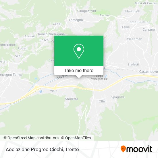 Aociazione Progreo Ciechi map