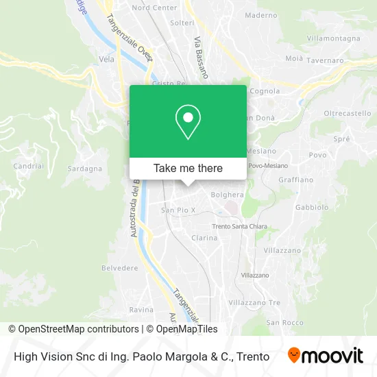 High Vision Snc di Ing. Paolo Margola & C. map