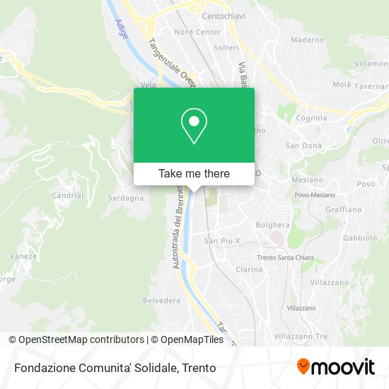 Fondazione Comunita' Solidale map