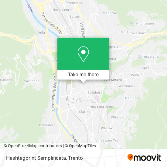 Hashtagprint Semplificata map