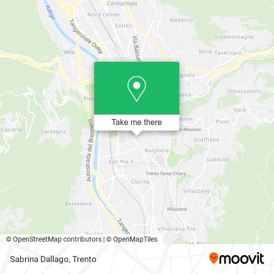 Sabrina Dallago map