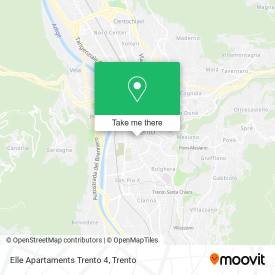 Elle Apartaments Trento 4 map