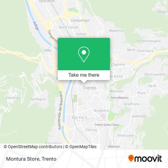 Montura Store map