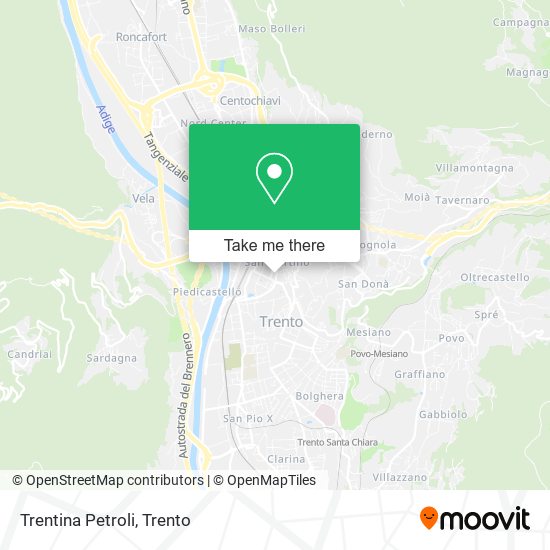 Trentina Petroli map
